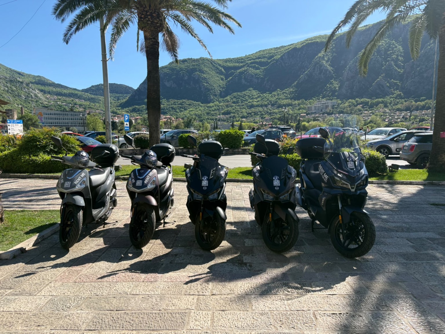 Scooter fleet in Kotor