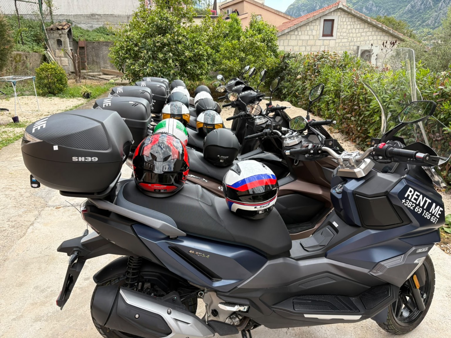 Scooters available for rent